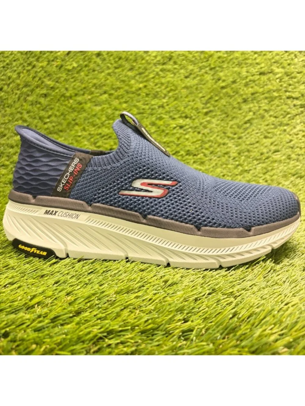 Skechers Max Cushioning Premier 2.0 Mens Size 8.5 Blue Athletic Shoes Sneakers